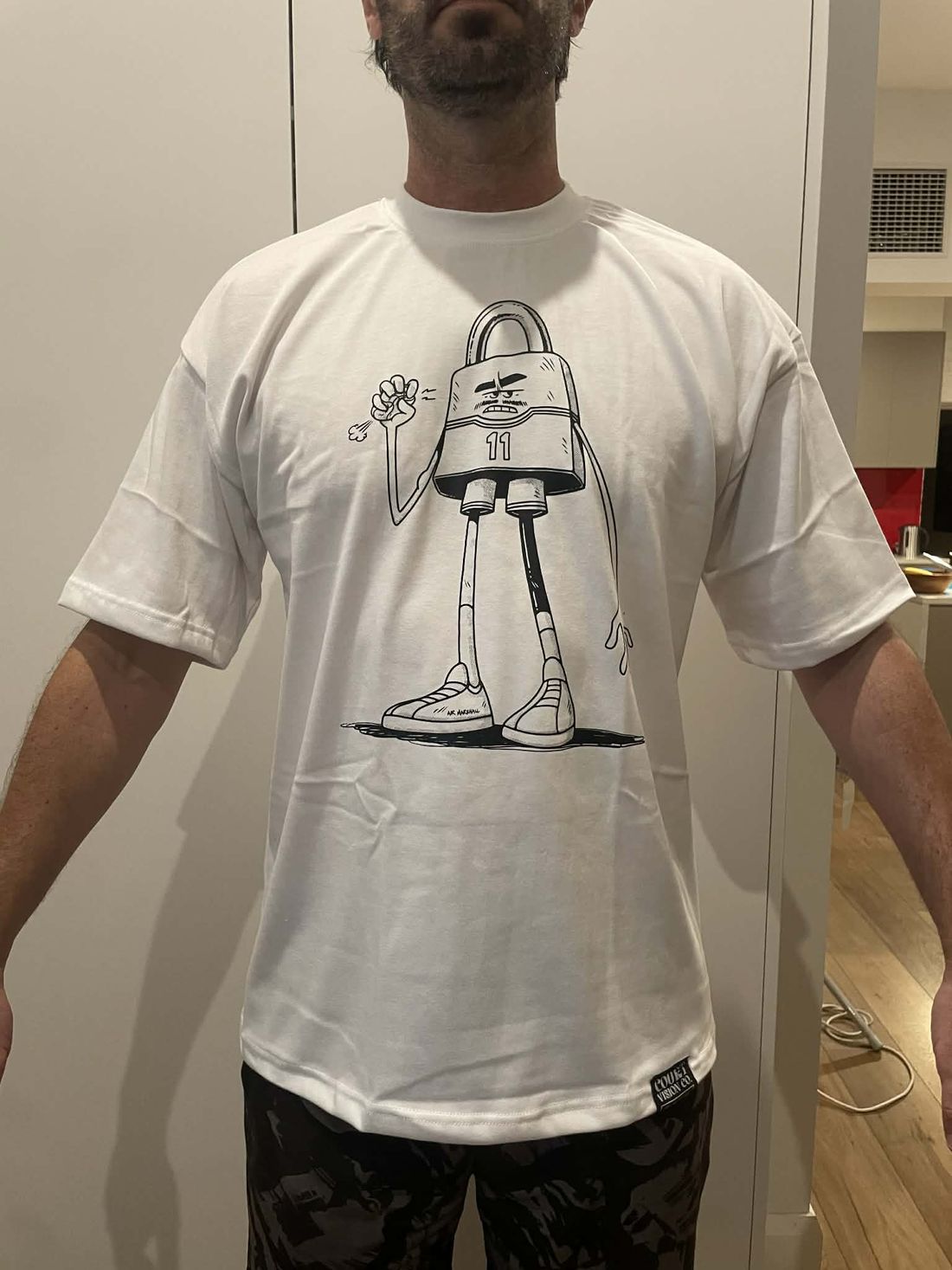 The Lockdown production sample being worn